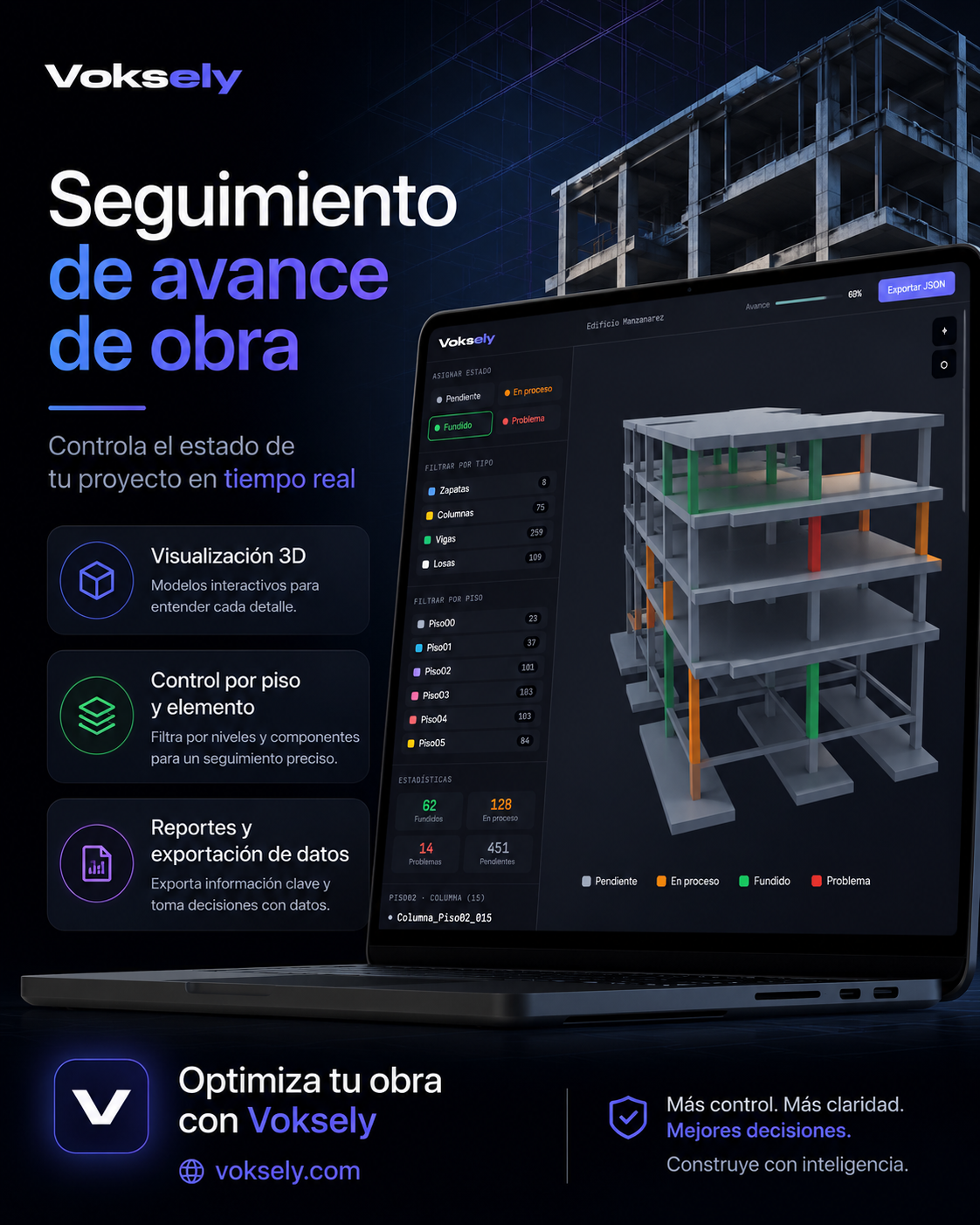 Seguimiento de avance de obra